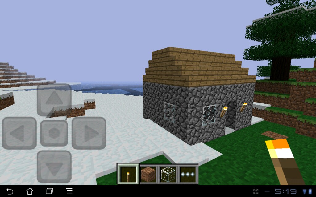 My first hut in Minecraft - Pocket Edition, Mike Prosser