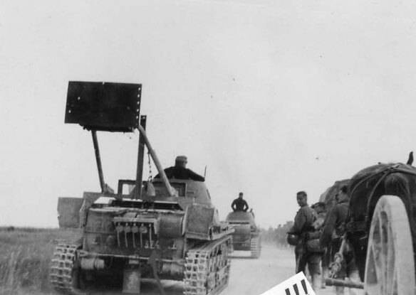 Panzerkampfwagen I (M.G.) Ausf. B mit Abwurfvorrichtung (Sd.Kfz. 101) „Zerstörerpanzer“