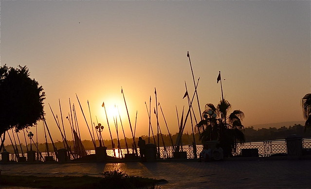 Masts Against the Sunset