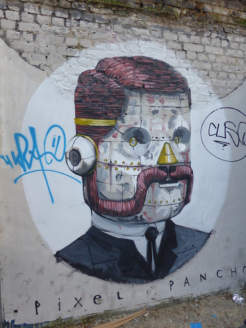 Pixel Pancho graffiti, Shoreditch