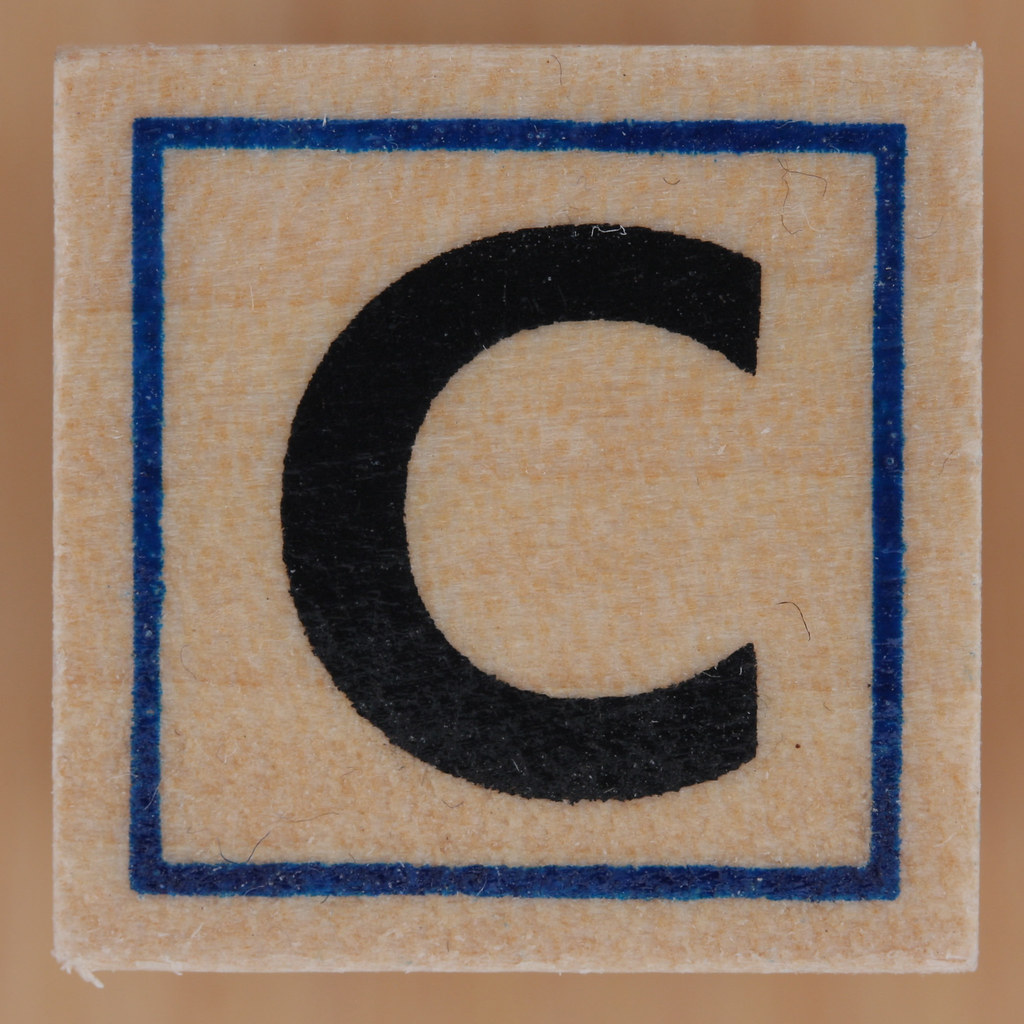 Rubber Stamp Letter C