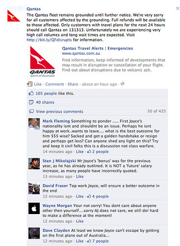 Qantas announces total fleet grounding on Facebook | by mjp.mitchell