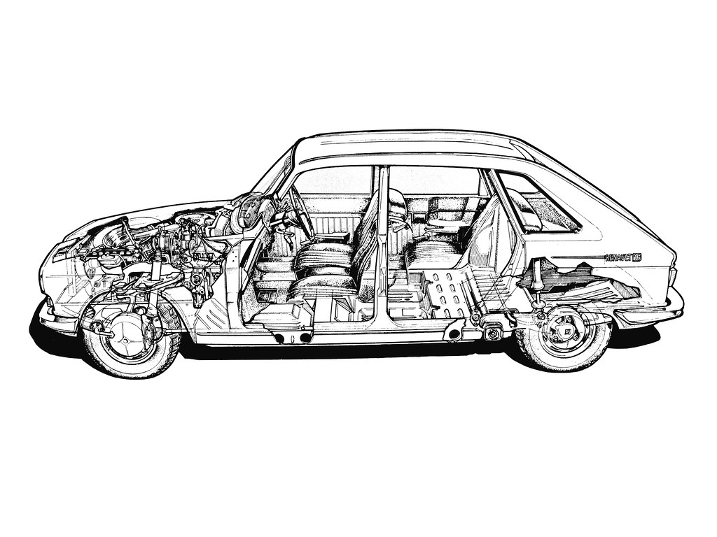 Renault 16 cutaway