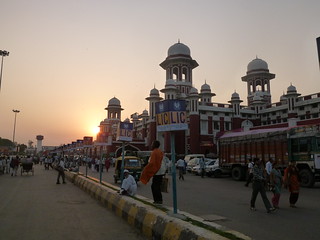 Sunrise at Lucknow Charbagh Station