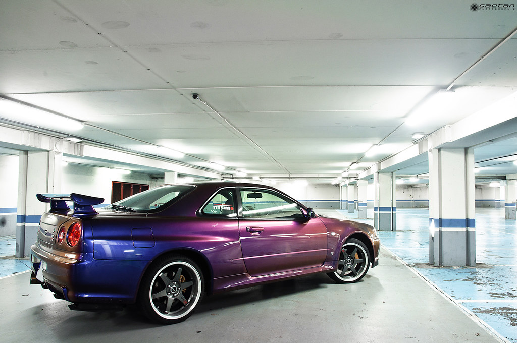 Midnight Purple Nissan Skyline R34 Gt R V Spec Midnight Pu Gaetan Www Carbonphoto Fr Flickr