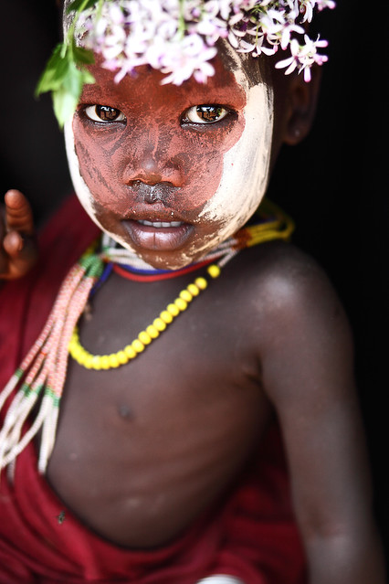 suri kid from kibbish / ethiopia