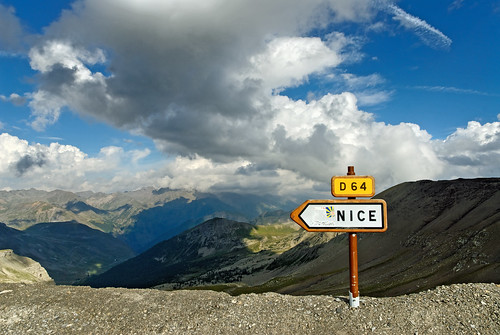 panorama mountain france sign alpes nice nikon view pass route direction d200 provence alpen departement d64