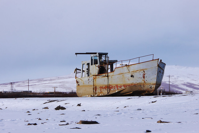 Off the coast of the Bering Sea