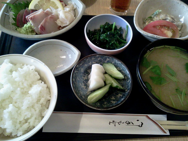 Sashimi lunch set from Hoshino  @Akebonobashi
