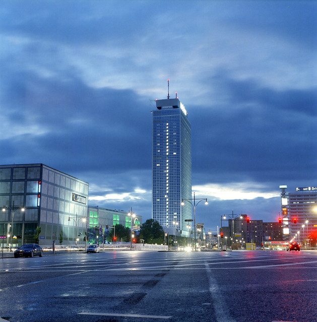 Berlin, Alexplatz after an evening storm.