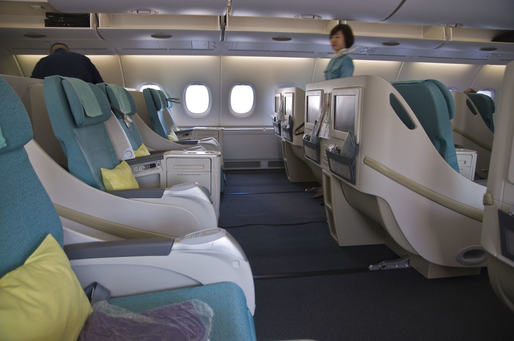 Korean Air A380 Prestige Class Cabin | Prestige Class cabin … | Flickr
