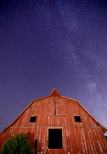 Milky Way over a Barn