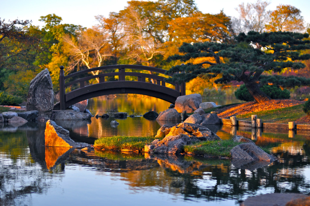 Osaka Garden Hyde Park Chicago This Japanese Garden Lies Flickr