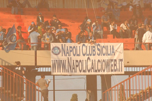 Tifosi del Napoli al Massimino