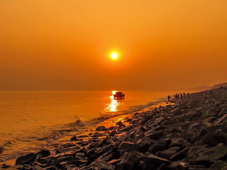Sunset at Old Digha Sea Beach