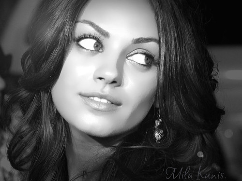 B&W Mila | Mila Kunis is, personally, one of the most beauti… | Flickr