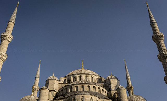 Istanbul. Its blue and its a Mosque and its stunning.