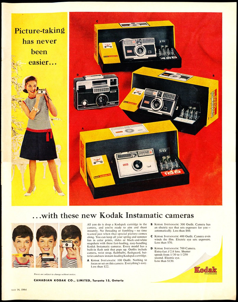 Kodak Instamatic Ad (Mclean's - May, 16th 1964)
