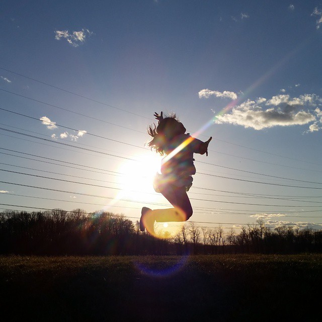 Jump into the sunset  #nofilters