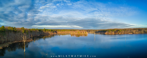 dji mavic pro manasquan reservoir birds ey view new jersey nj landscape lake nature panorama pano blue sky