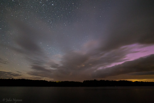 Purple glow behind the clouds | by Nyman Juha
