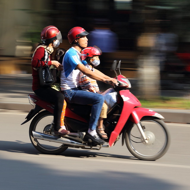 Family transport - Vietnamese style!