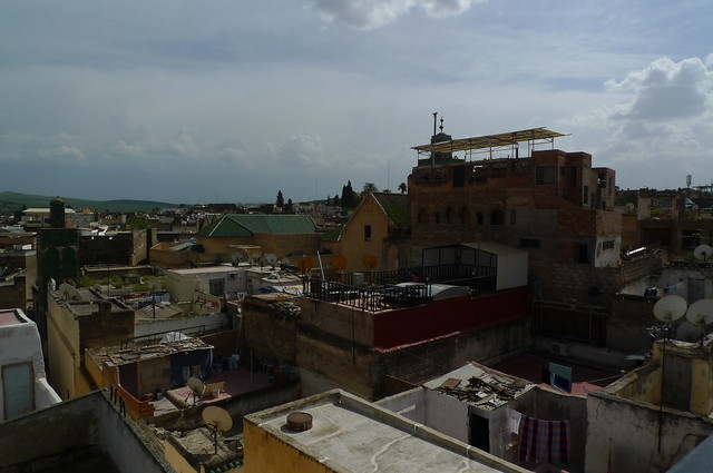 View from our hotel rooftop terrace - Fes, Morocco