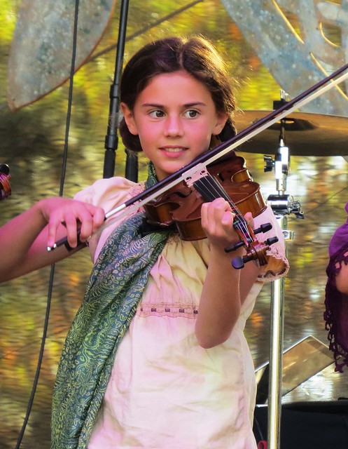 Irish Music, Happy Girl Fiddle Player
