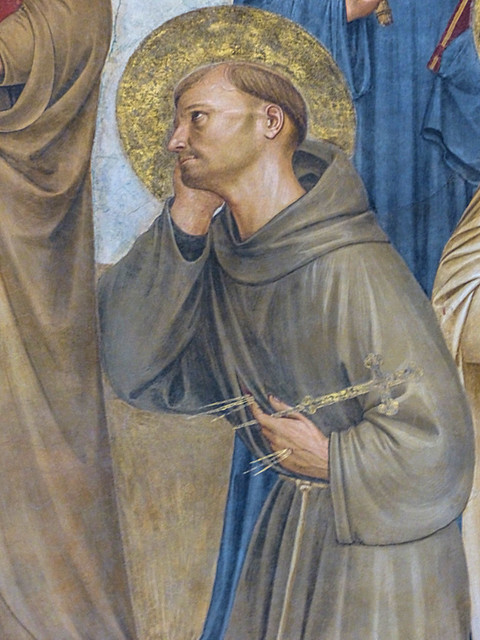 Mon, 09/07/2015 - 08:48 - St Francis - Detail from Crucifixion fresco by Fra Angelico