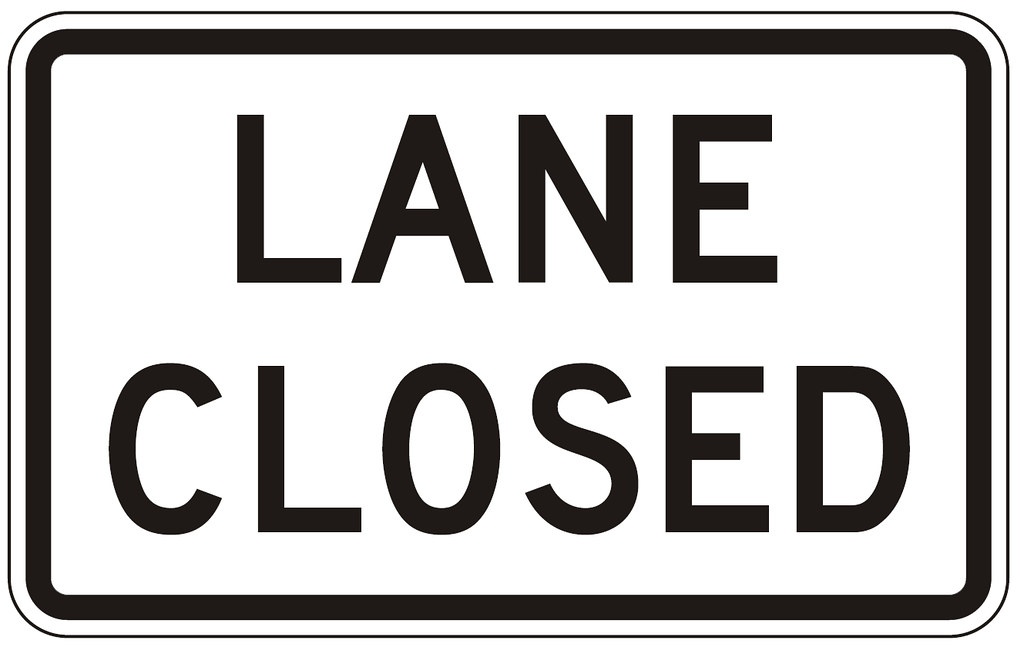 Lanr closed sign