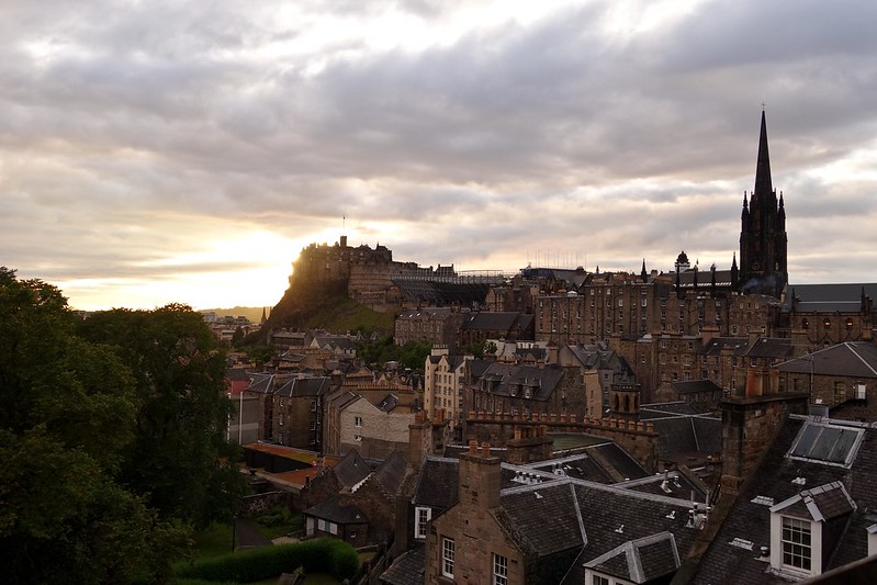 Edinburgh Old Town at sunset