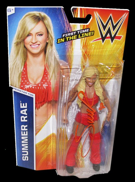 Summer Rae Autographed WWE Basic Mattel Series 50 Figure