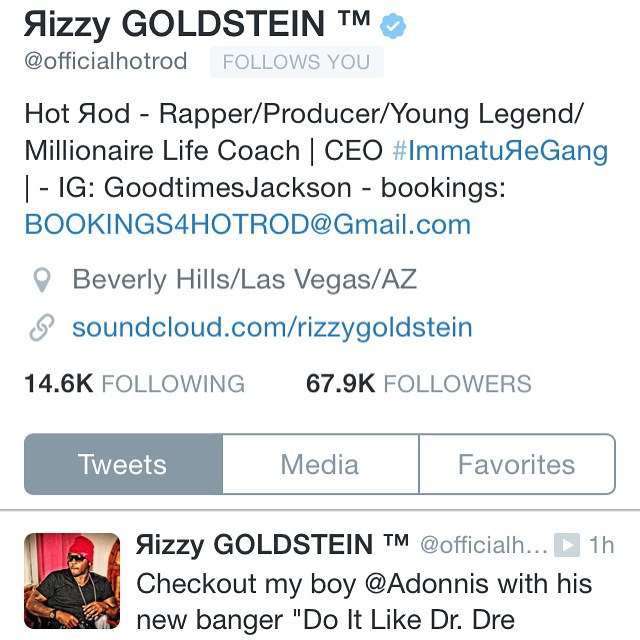G-Unit Record's Hot Rod just Tweeted my song and you shoul… | Flickr