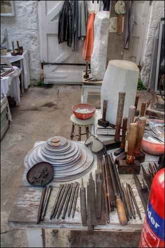 Tools, hammers, smocks, blocks, Barbara Hepworth's studio | by alanhitchcock49