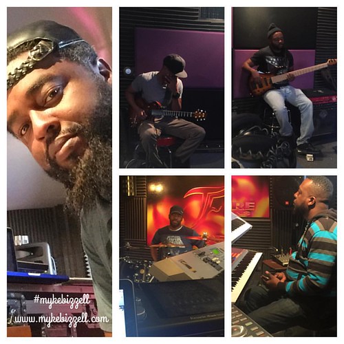 @philmiller74 @jbarz04 @lthomas513 @waltwizard @myke_bizzell rehearsal flow. Way too much fun. Lol shot out to @therealtrakfire for being a good host. #moog #follownow #concert #producer #musician #gospel #randb #musiclessons #piano #drums #bass #guitar # | by myke_bizzell