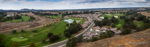california ca trees panorama 3 green golf landscape us unitedstates overcast aerial pro phanton ione dji phanton3pro