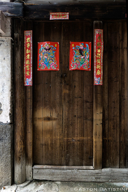 Just push the door. Tachu village, near Li River, Guangxi province, China