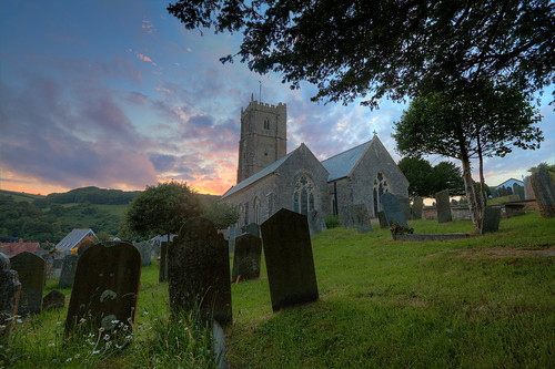 Berrynarbor Sunset by Non Paratus, This is St. Peter's Church in Berrynarbor, North Devon.berrynarbor sunsets devon northdevon church e