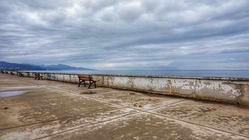 Super sweet lunch place! Endless clouds and an endless sea.. #love it by rickcreemers, square squareformat iphoneography instagramapp uploaded:by=instagram