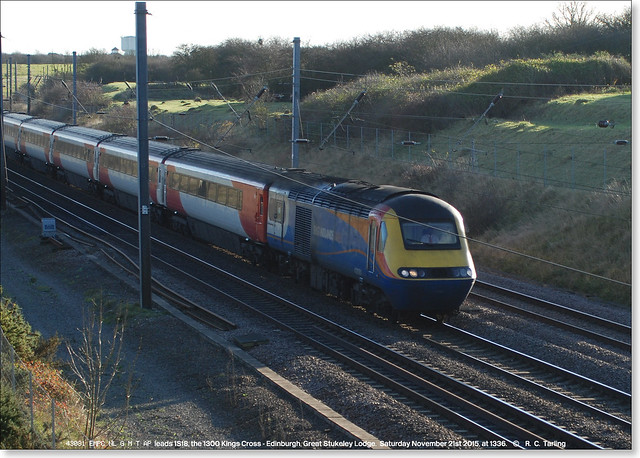 43081 leading 1S18 north at Great Stukeley Lodge, November 21st 2015