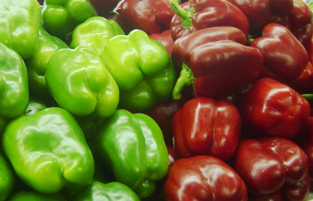 Red and green peppers, Allentown Farmer's Market