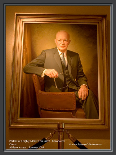 Portrait of a highly admired president -- Eisenhower, From CreativeCommonsPhoto