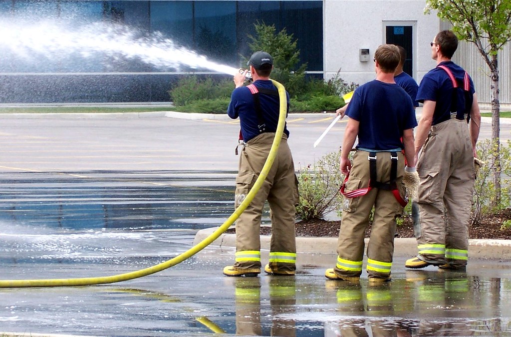 Firefighters Using A Rook rookies | a friend had recently been accepted into the fire … | Flickr