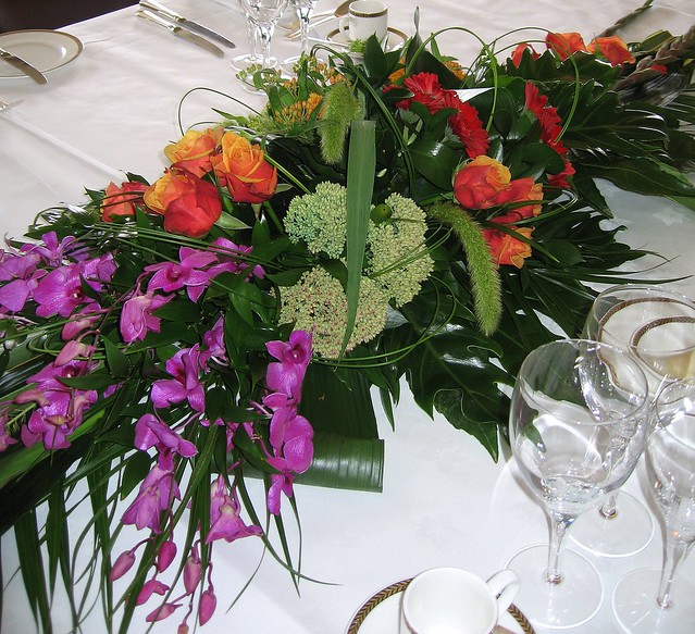 Floral display  - Gleneagles lunch