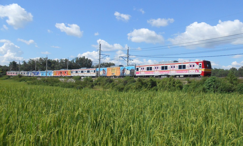 KRL Commuter Line passing Cilejit area