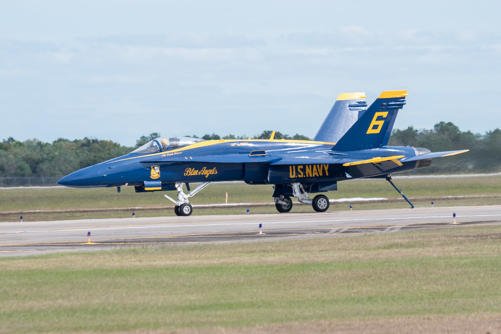 Blue Angels USN Flight demonstration Squadron, NAS Pensacola, Fl, Wings over Houston, Commemorative Air Force Air Show, Ellington Field, Houston, Texas, October 2016