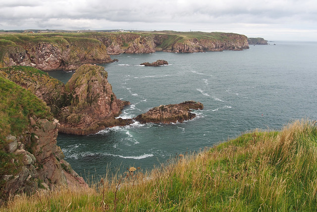 The coast south of Bullers of Buchan
