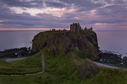 sunset castle scotland dunnottar закат замок шотландия данноттар