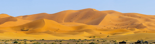 Die Sandwüste Erg Chebbi in Marokko
