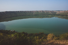 Lonar Lake crater- view from the top